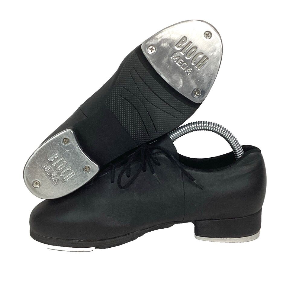 Bloch Mega Women's 7(M) Tap Dance Shoes Black Leather Lace-Up